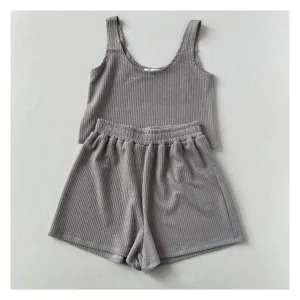 Pyjama Femme 2 Pièces Ensemble Décontracté