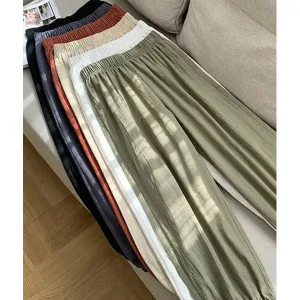 Pantalon Lin Décontracté Femme