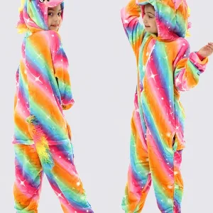 Combinaison Pyjama Fille "licorne Étoilée Multicolore"
