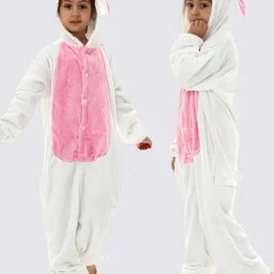 Combinaison Pyjama Fille "lapin Rose"