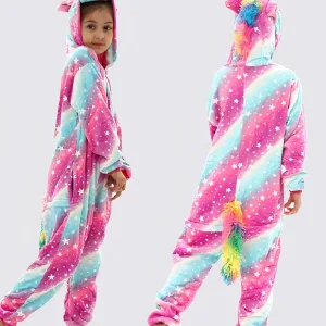 Combinaison Pyjama Fille "licorne Étoilée"