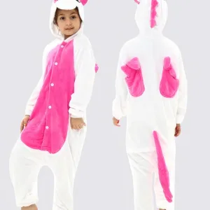 Combinaison Pyjama Fille "licorne Rose"