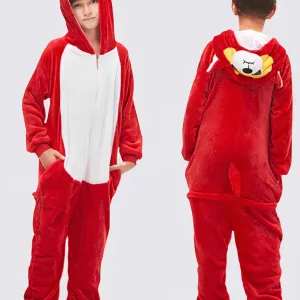 Combinaison Pyjama Garçon "ourson Rouge"