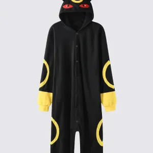 Combinaison Pyjama Homme "chat Nocturne Jaune"