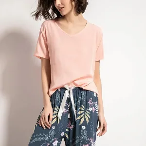 Pyjama Femme 2 Pièces "nuit Fleurie"