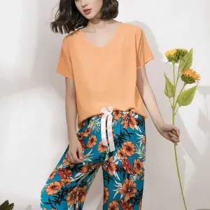 Pyjama Femme 2 Pièces "sous Les Tropiques"