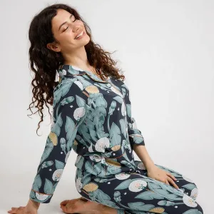 Pyjama En Coton "jardin De Minuit"