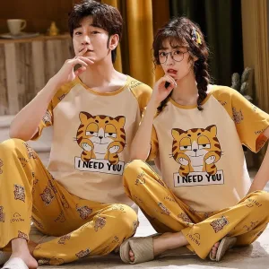 Pyjama Pour Amoureux Motif Chat