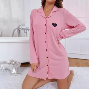 Chemise De Nuit Sexy Manches Longues