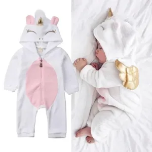 Combinaison Licorne Bébé Blanche Alicia