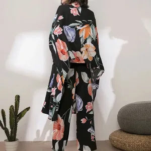 Pyjama Femme 3 Pièces "mystère De Lys"