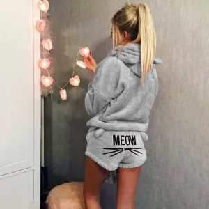 Ensemble Pyjama Chat Gris