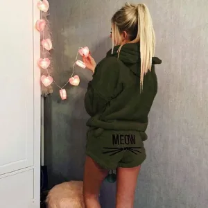 Ensemble Pyjama Chat Vert