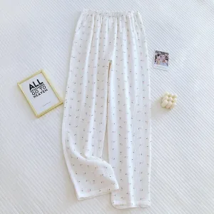 Pantalon Pyjama Été Blanc