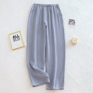 Pantalon Pyjama Été Bleu