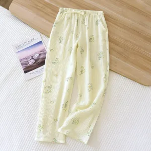 Pantalon Pyjama Été Jaune