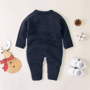 Pyjama Noël Bébé  Renne Bleu
