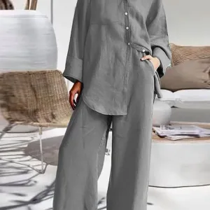Pyjama En Coton "orchidée De Nuit"
