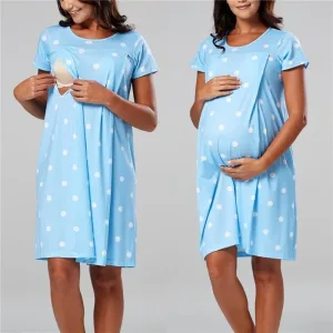 Pyjama Allaitement Bleu Clair