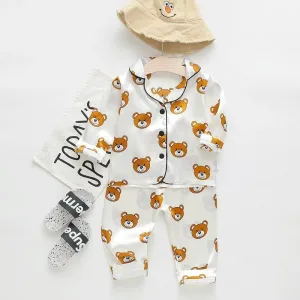 Pyjama Bébé Blanc Ourson