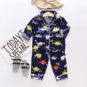 Pyjama Bébé Bleu Dinosaure