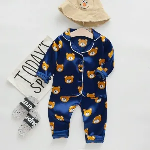 Pyjama Bébé Bleu Ourson
