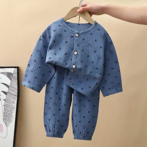 Pyjama Bébé Été Bleu