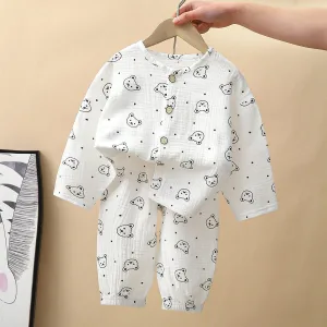 Pyjama Bébé Été Imprimé Ourson