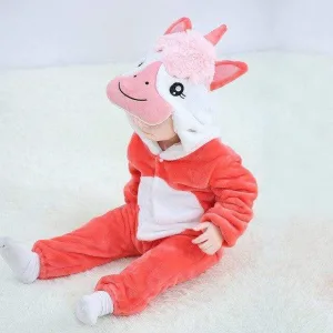 Pyjama Licorne Bébé Orange  Yuna