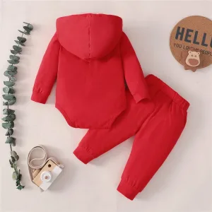 Pyjama Bébé Rouge "little Boss"