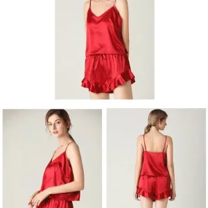 Pyjama En Satin "flamme De Soie"