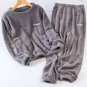 Pyjama Chaud Femme Gris