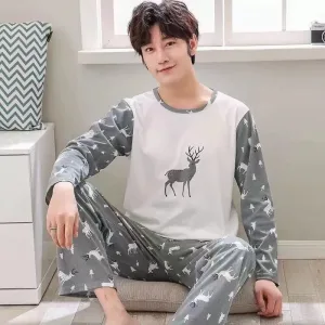 Pyjama Coton Homme À Motif