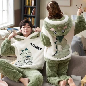Pyjama Couple Dinosaure