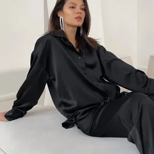 Pyjama En Satin "charme De Minuit"