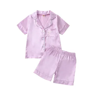Pyjama Enfant Satin Violet
