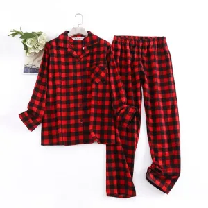 Pyjama Femme À Carreaux Rouge