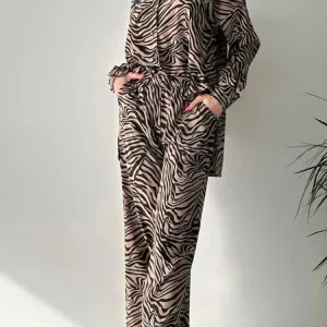 Pyjama En Satin "évasion Tropicale"