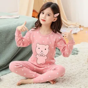 Pyjama Fille Rose À Motif