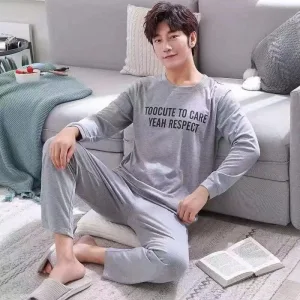 Pyjama Gris Coton Homme