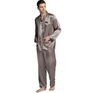 Pyjama Homme Satin Gris