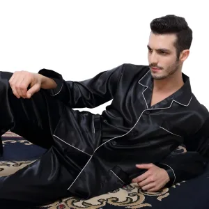 Pyjama Homme Satin Noir