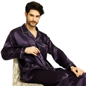 Pyjama Homme Satin Violet