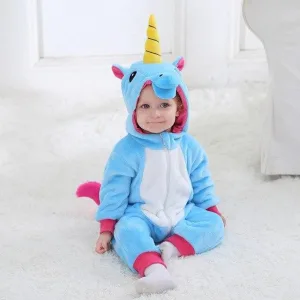 Pyjama Licorne Bébé Bleu Clair  Yoni