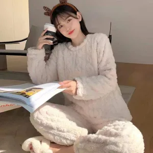 Pyjama Polaire Blanc
