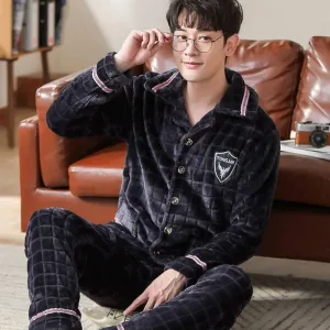 Pyjama Polaire Homme Noir