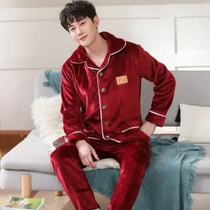 Pyjama Polaire Homme Rouge