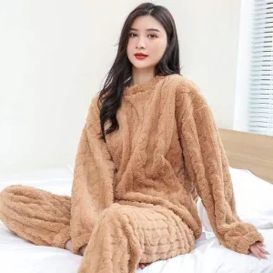 Pyjama Polaire Marron