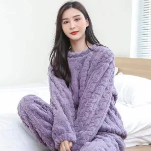 Pyjama Polaire Violet