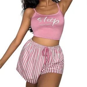 Pyjama Rose 2 Pièces Femme